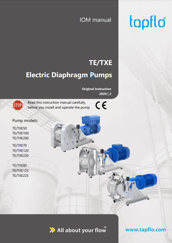 Electrically Diaphragm pumps. Manual